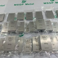 Lingot de Niobium Carré de Qualité Industrielle MSGP Pureté 99,95% avec Superconductivité Vente en Gros et Certificat de Test Complet
