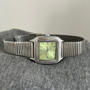 IEKE 88375 Orologio da Donna Stile <span class=keywords><strong>Palazzo</strong></span> Retrò Camelia con Quadrante Piccolo in Madreperla Incastonato di Diamanti, Lusso Sottile - Product Image 4