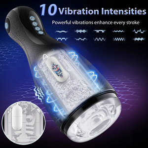 Máquina de Masturbação Masculina Automática com 3 Modos de Compressão, Vibração de 10 Frequências, À Prova D'água, Carregamento Magnético e Sucção - Product Image 3