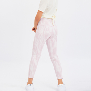 LOGO personalizzato Sport per bambini allenamento attivo abbigliamento Yoga <span class=keywords><strong>ginnastica</strong></span> ritmica <span class=keywords><strong>Leggings</strong></span> a coste per ragazze bambini - Product Image 3