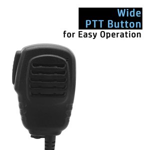 Micrófono de solapa con PTT y conector de audio para walkie-talkies Hytera BD502, BD502i, BD552i, PD415, PD482i, PD502, PD562 - Product Image 2