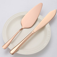 4 pièces gravées personnalisées couteau à couper gâteau fourchette serveur cadeaux couteau à gâteau fantaisie en acier inoxydable