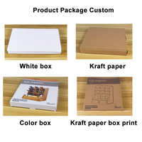 Ensemble d'accessoires de bureau personnalisés, organisateur de fichiers de bureau en bois avec support de fichiers vertical, placement de fichiers de bureau en bois