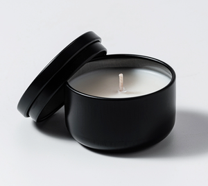 Elegante negro hojalata Metal vela tarro venta al por mayor hogar contenedor caja con pico verter velas tazas - Product Image 2