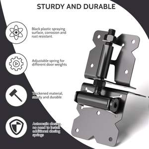 Самозакрывающиеся шарниры, винил, деревянные шарниры для деревянных или виниловых ворот, подпружиненные - Product Image 4