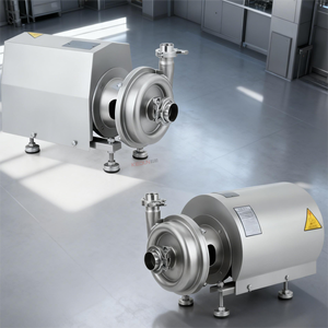 Stainless Steel Sanitary Self Priming <b>Pump</b> OEM Low for Milk Beer <b>Wine</b> Wort Soybean Beverage Transfer Centrifugal - Product Image 1