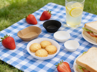 Supports à cupcakes jetables en papier, résistants aux hautes températures, antiadhésifs, de qualité alimentaire, résistants à l'huile, écologiques, pour gâteaux de neige