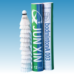 Pengiriman Cepat Langsung dari Pabrik JunXin A003 <span class=keywords><strong>Shuttlecock</strong></span> Bulu Angsa Tahan Lama untuk Latihan/Sport Amatir - Product Image 1