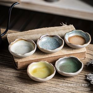 Japanese Style Mountain Retro Clay Seasoning Dish Hot Pot Dipping Dish - Product Image 1