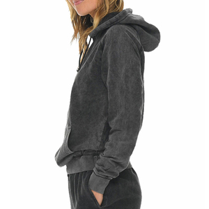 Sweat-shirt pour homme en coton vintage décontracté, à épaules tombantes, de haute qualité, lourd, uni, surdimensionné - Product Image 5