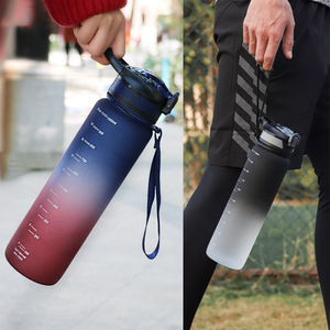 Tùy chỉnh unisex 1L 32oz 1000ml rò rỉ bằng chứng Tritan nhựa thể thao phòng tập thể dục chai nước với rơm - Product Image 4