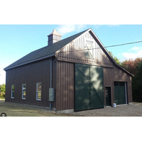 Garage préfabriqué moderne en acier pour appartements, construction de bâtiments métalliques à 2 étages