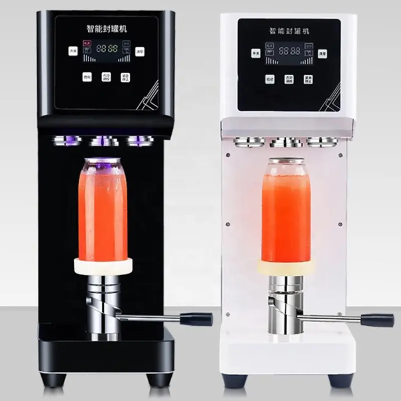 Máquina de selagem de refrigerante automática, lata de estanho com suporte de copo, para negócios de chá de bolha, 2022