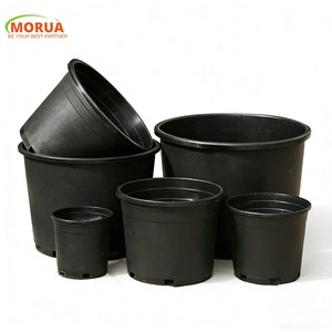 Macetas de Plástico Negras Resistentes a la Intemperie y Ecológicas <span class=keywords><strong>para</strong></span> Jardín, Uso en Exteriores, Rosas, Vegetales/Macetas - Product Image 1