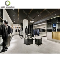 Meilleures idées de design d'intérieur pour les magasins de vêtements avec des motifs 3D, magasin d'aubaines de vêtements de luxe, magasin de vêtements pour hommes