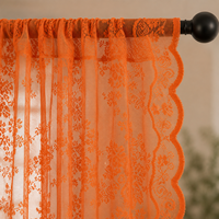 Rideaux Transparents en Dentelle Florale Minimalistes Filtrant la Lumière pour Salon et Chambre à Coucher
