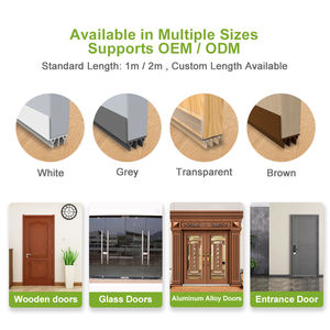 Bouchon <span class=keywords><strong>de</strong></span> porte en silicone en forme <span class=keywords><strong>de</strong></span> L, joint d'étanchéité <span class=keywords><strong>de</strong></span> porte <span class=keywords><strong>de</strong></span> qualité supérieure, bande d'étanchéité insonorisante, installation rapide et facile - Product Image 6