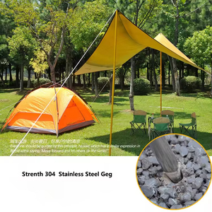 En Stock, Estacas para Tienda de Campaña de Acero Inoxidable 304 de Alta Resistencia, Diámetro 9mm, Herramientas Portátiles Antideformables para Supervivencia, Senderismo y Camping - Product Image 5