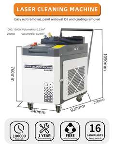 Máquina de Limpieza Láser Eficiente para Eliminar Óxido, 3 en 1, Refrigerada por Agua, 1000W 1500W 2000W, para Muebles, Metales y Madera - Product Image 2