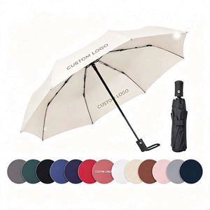 Premium Waterproof Versatile Manual Open Advertising Gift Custom Logo <b>Windproof</b> Screen Printing Modern Portable Folding <b>Umbrella</b> - Product Image 1