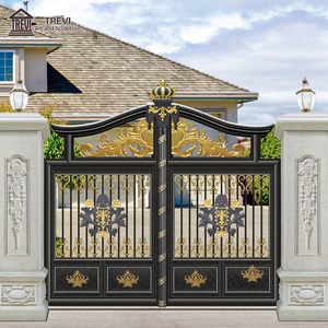Main Moderne Pas Cher Haute Qualité Simple Forgé <span class=keywords><strong>Porte</strong></span> Principale Conceptions De Grille de Fer - Product Image 6