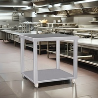 Table de travail amovible démontable en acier inoxydable pour cuisine commerciale traiteur et séparable pour restaurant et cantine d'hôtel