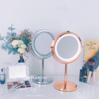 Miroir de maquillage LED rond double face Greenfrom avec kit d'éclairage D710