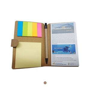 Bloc de Notas Adhesivo Multifuncional Personalizado con Cubierta de Papel Kraft para Promoción - Product Image 1
