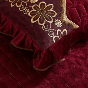 Europäischer Palast Stil Burgund Prince 4PCS Tröster Quilt Bettlaken Abdeckung - Product Image 5