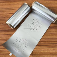 Rouleau de papier d'aluminium carré perforé pour accessoires de chicha, technique miroir, style classique, vente en gros
