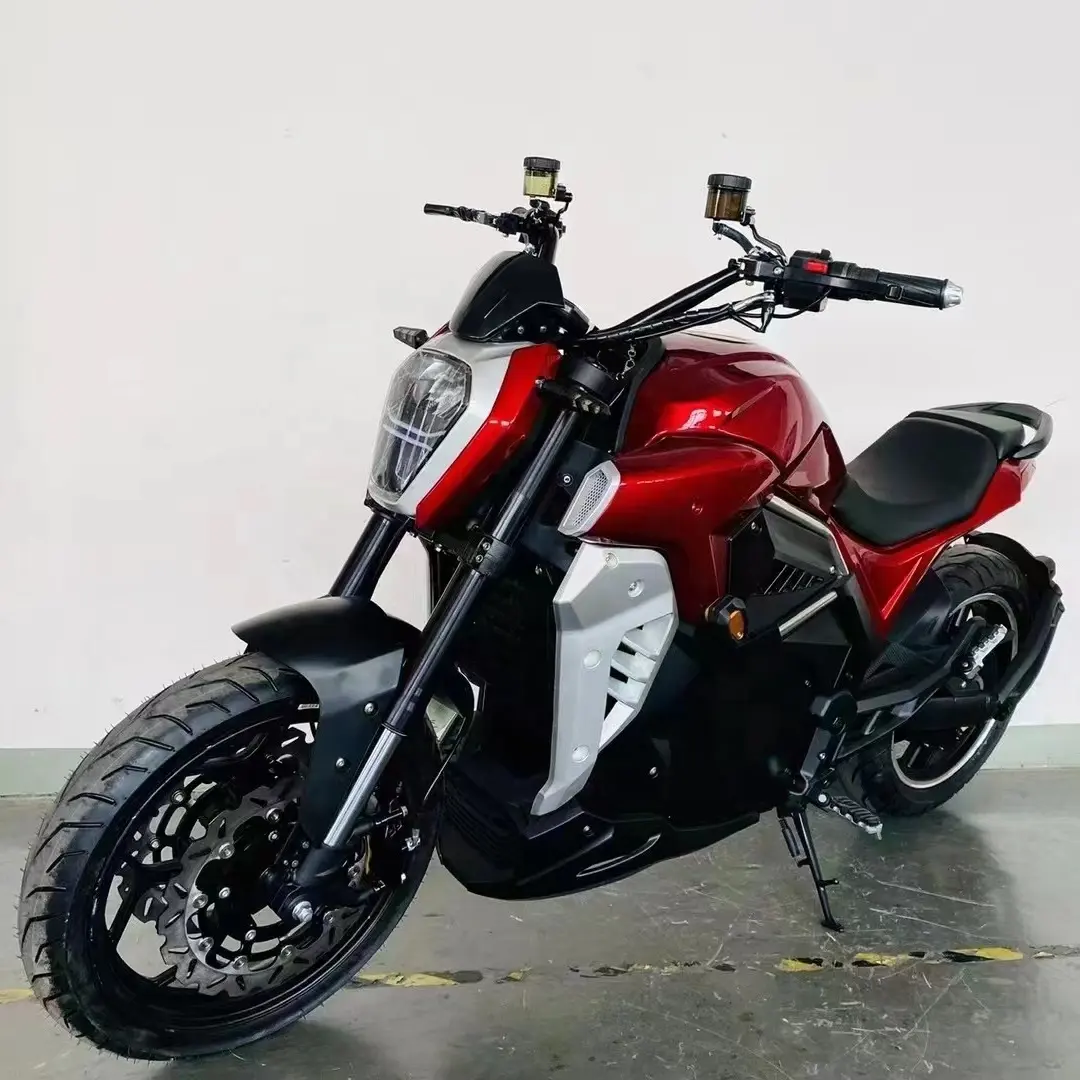 Nuovo modello di motocicletta elettrica Devil per adulti con motore centrale da 12000w ad alta configurazione ad alta velocità e lungo raggio 200km