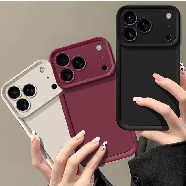 Liquid TPU Silicone Phone Case for iPhone 17 16 15 14 13 12 11 Pro Max XS Plus Case Simple Pure Color Style Mobile Phone Case