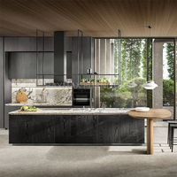 Armoires de cuisine îlot modulaire en marbre personnalisées professionnelles