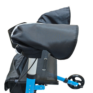 Guantes de rehabilitación a prueba de viento, impermeables, de algodón negro, para sillas de ruedas y carros, un par - Product Image 5