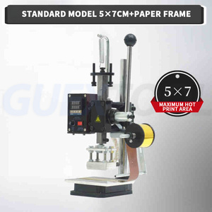 Machine de marquage à chaud 220V compacte pour cuir et papier, presse à embosser manuelle, presse à chaud - Product Image 4