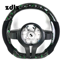 Affichage LED personnalisé Volant en fibre de carbone forgé vert pour BMW F10 F20 F30 E90 M3 M5 F07 F01 E46 E60 2010-2015
