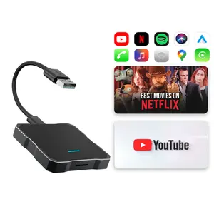 PhoebusLink veicolo di intrattenimento Wireless 2 + 16GB Carplay AI Box supporto Netflix YouTube Android Auto per apple personalizzabile