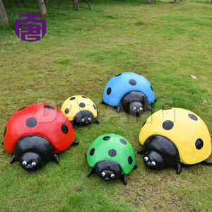 Customized Ip65 3d Ladybug Led Garden <b>Light</b> Durable Transparent Resin And Fiberglass Material For Outdoor Ramadan Displays - Product Image 3