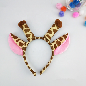 Accessoires de déguisement Halloween Cosplay Bandeau d'oreille <span class=keywords><strong>girafe</strong></span> en peluche pour décorations de fête - Product Image 3
