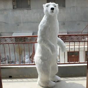 Ours polaire de noël grandeur nature jouets en peluche Statue Osos Polares De Navidad pour décorations de noël en plein air <span class=keywords><strong>2023</strong></span> - Product Image 3