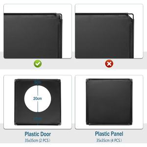 Clôture pour animaux de compagnie pliable, de luxe, jetable, à assembler et à démonter, en maille de fer transparente, avec boutons en métal solide, écologique - Product Image 5