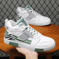 Chaussures montantes à lacets de luxe de marque de créateur pour hommes, tendance, à blocs de couleurs, semelle vulcanisée plate, style skateboard