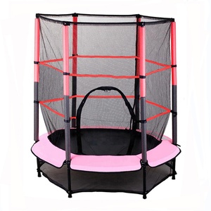 TENGTAI TT-8038 <span class=keywords><strong>Trampoline</strong></span> d'intérieur pour enfants de 55 pouces homologué GS avec filet de sécurité - Résistant et durable, capacité de 100 <span class=keywords><strong>kg</strong></span> pour garçons et filles - Product Image 1