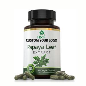 OEM Private Label Suplementos Herbal <span class=keywords><strong>Papaya</strong></span> Folha Cápsulas Boa Qualidade <span class=keywords><strong>Papaya</strong></span> Leaf Extract - Product Image 1