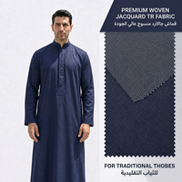 Tela 100% poliéster 2026, antiarrugas, tejido liso, 210 g/m², antiestática, blanca, para Thobe árabe masculino, tela para Thobe saudí