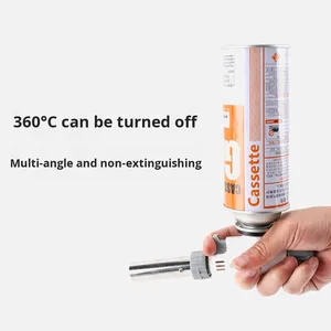 Autre torche à gaz pour le camping et la randonnée, pistolet à flamme, allumeur, alliage de zinc, plastique, coupe-vent, réversible, pour la cuisson et la soudure - Product Image 4