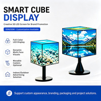 Cubo LED Creativo a 5 Lati Personalizzabile, Display LED HD 3D P1.86 P2 P2.5 per Interni ed Esterni, Impermeabile
