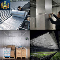 Feuille EPE laminée avec film réfléchissant sur mesure, doublure moderne absorbant les chocs et isolante thermiquement pour conteneur d'expédition