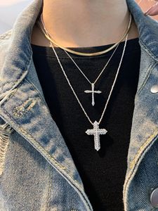 Collar con Cruz de Diamantes Naturales de 0.45ct Xinfly, Oro Real de 18k, Joyería Fina al por Mayor para Uso Diario y Regalos de Navidad, Au750 - Product Image 3