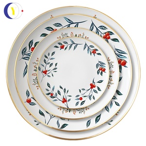2025 Modern Nordic Home <b>Dinnerware</b> <b>Sets</b> Creative Wreath Bone Ceramic Rice Bowls New Design Porcelain Sustainable Wholesale - Product Image 5